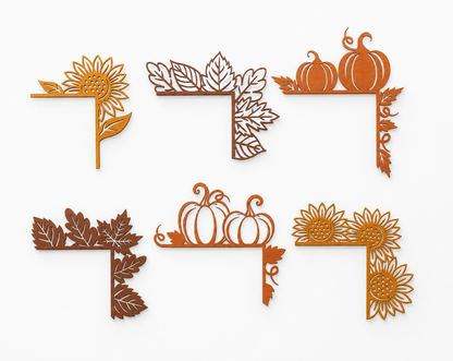 Herbstliche TürEcken-Deko aus Holz